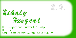 mihaly huszerl business card
